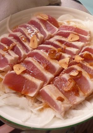 ママ直伝マグロのカルパッチョ♪-レシピのメイン写真