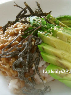 簡単ランチ アボカド納豆ごはん-レシピのメイン写真