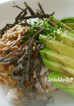 簡単ランチ　アボカド納豆ごはん-レシピのメイン写真