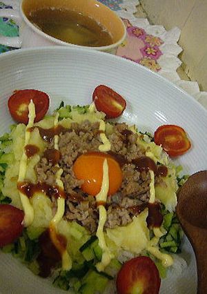ロコモコ風☆たまご丼-レシピのメイン写真
