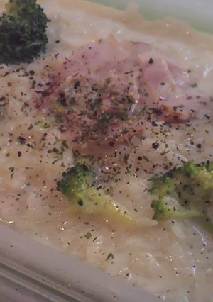 ルクエでミルクチーズリゾット♡１人飯-レシピのメイン写真