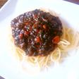モロヘイヤ入りミートソースパスタ♪