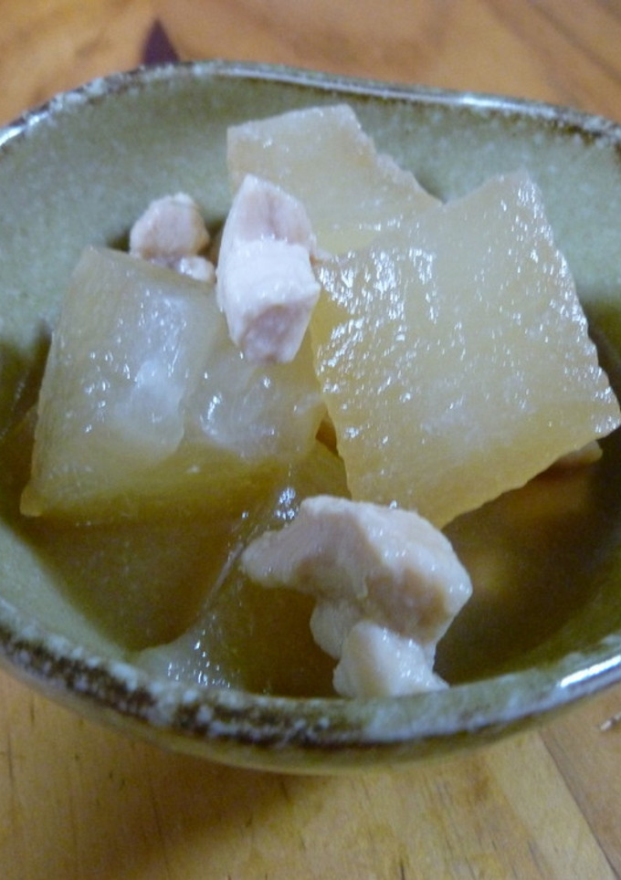 ルクエで簡単”冬瓜と鶏肉の煮物”関西風？-レシピのメイン写真