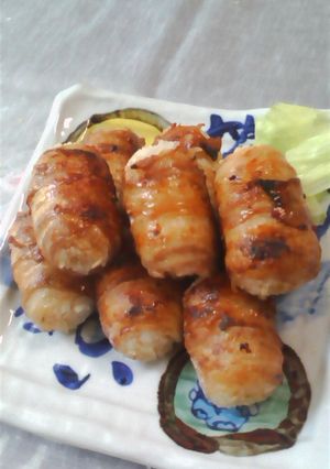 グリルで肉巻きおにぎり～♪-レシピのメイン写真