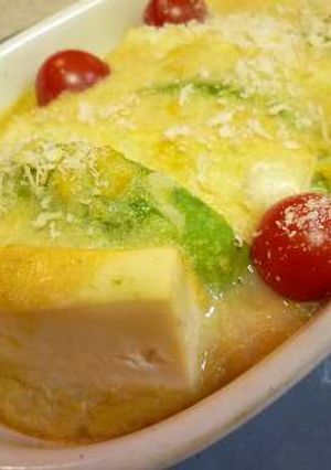 大葉にんにく醤油で♪豆腐アボガドグラタン-レシピのメイン写真