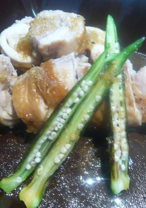 鶏もも肉のロール蒸し-レシピのメイン写真