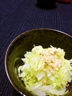 せん切りキャベツにゴマポン酢-レシピのメイン写真