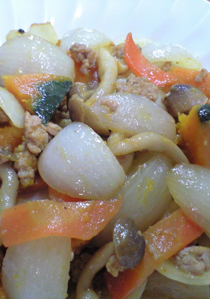 玉ねぎ＆かぼちゃ消費！夏の炒め物-レシピのメイン写真