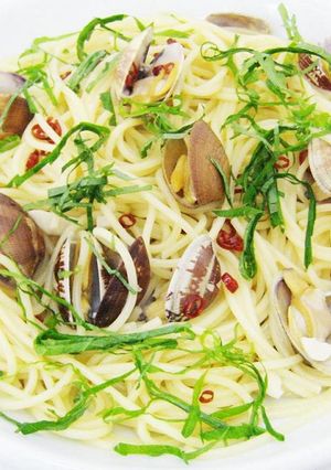 【辛口『あさり』のスープパスタ】の作り方-レシピのメイン写真