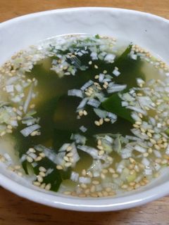 しょうが風味のわかめスープ-レシピのメイン写真