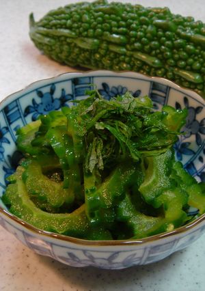 さっぱり！ゴーヤにんにくポン酢あえ-レシピのメイン写真