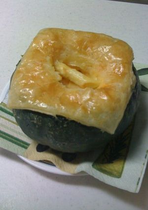 パンプキングラタンパイ包み-レシピのメイン写真