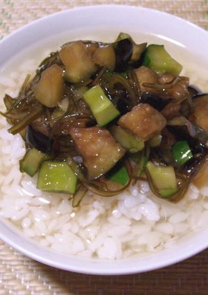 トマト水で冷茶漬け-レシピのメイン写真
