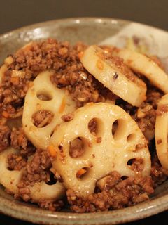 れんこんのひき肉炒め-レシピのメイン写真