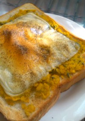 かぼちゃとチーズのマヨペッパートースト✿-レシピのメイン写真
