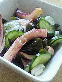 イカの一夜干し☆酢の物-レシピのメイン写真