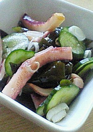 イカの一夜干し☆酢の物-レシピのメイン写真