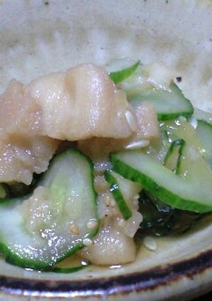 ｷｭｳﾘと麩の酢の物-レシピのメイン写真