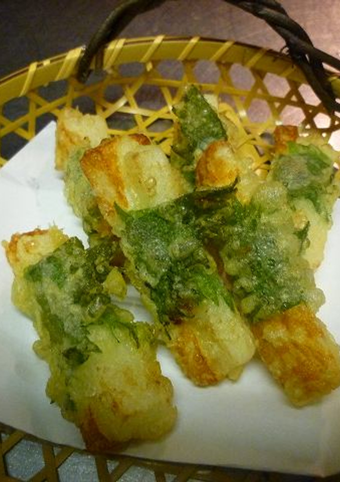 ちくわと山芋の梅しそ揚げ-レシピのメイン写真