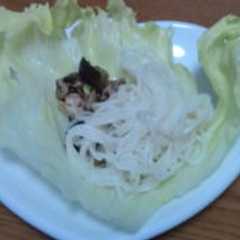 素麺レタス巻き-レシピのメイン写真