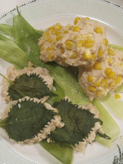鶏団子のコーン蒸しと梅紫蘇鶏団子-レシピのメイン写真