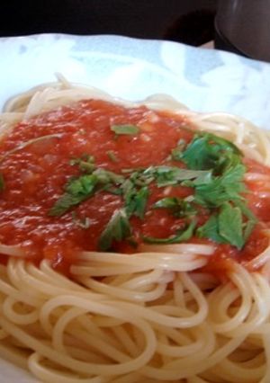 畑のトマトで作るトマトソース-レシピのメイン写真