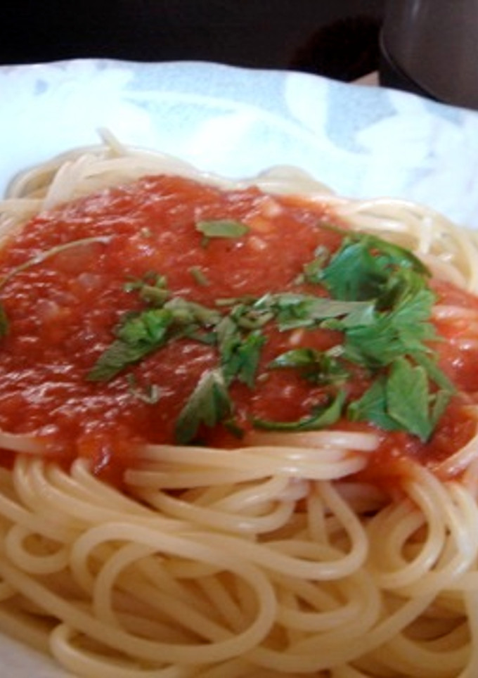畑のトマトで作るトマトソース-レシピのメイン写真
