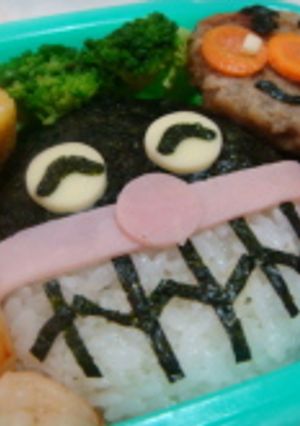 キャラ弁　バイキンマン　簡単　おにぎり-レシピのメイン写真