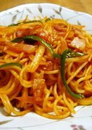 下宿生応援レシピ!スパゲッティナポリタン-レシピのメイン写真