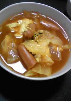 キャベツと豆腐のカレースープ-レシピのメイン写真