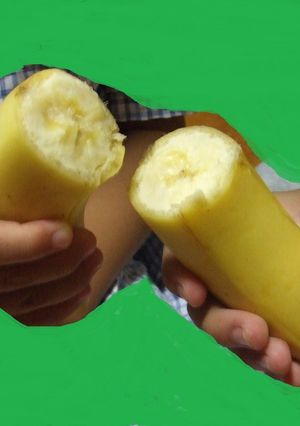 そんなバナナを皮ごと半分に☆-レシピのメイン写真