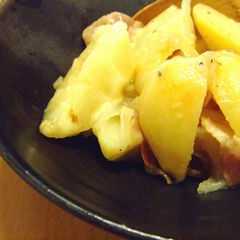 A picture of ベーコンとジャガイモの重ね煮.