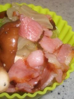 椎茸とレタスの ベーコンソメ❢-レシピのメイン写真