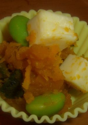 ブラぺがピリっ!かぼちゃの枝豆サラダ★-レシピのメイン写真