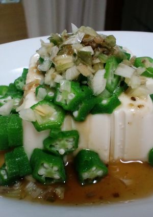 オクラの冷奴-レシピのメイン写真