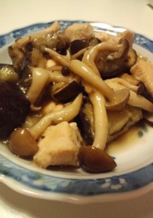 なすとしめじと鶏肉のとろみ炒め-レシピのメイン写真