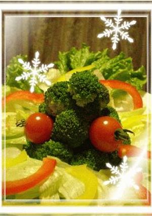 クリスマスツリーサラダ-レシピのメイン写真