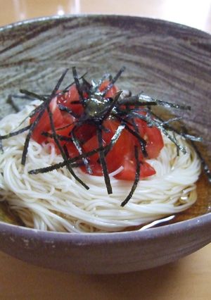 トマトそうめん　ユズリッチ風味-レシピのメイン写真