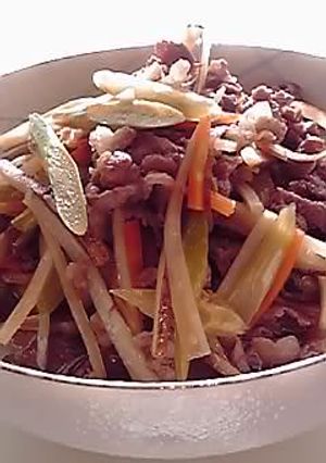 すぐできる♪ゴボウと牛肉の炒め煮-レシピのメイン写真