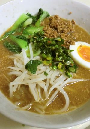 すりゴマと味噌ラーメンで坦々麺-レシピのメイン写真