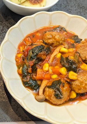 肉団子のトマトソース煮込み-レシピのメイン写真