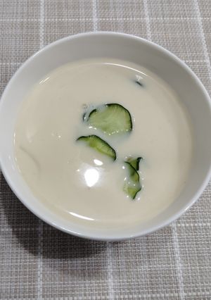 キュウリ入り豆乳ビシソワーズ-レシピのメイン写真