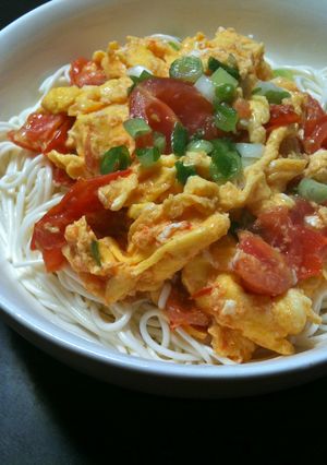 トマトふわふわ卵そうめん-レシピのメイン写真