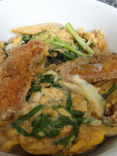 イワシ☆カツ丼☆玉ねぎとにらを入れて♪-レシピのメイン写真