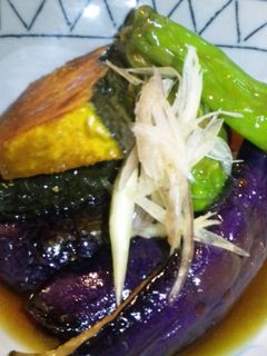 お酢とビタミンで元気!夏野菜の揚げびたし-レシピのメイン写真