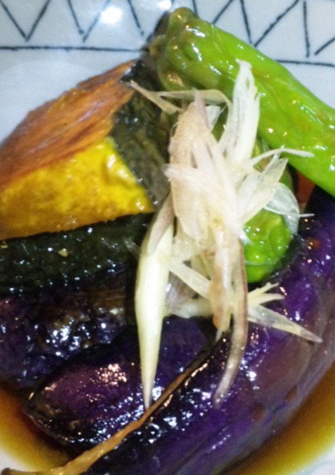お酢とビタミンで元気！夏野菜の揚げびたし-レシピのメイン写真