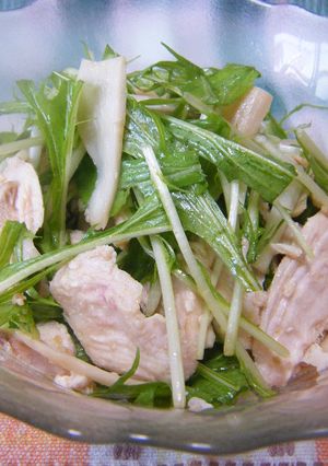 サラダ仕立て☆チキンの柚子こしょう風味-レシピのメイン写真