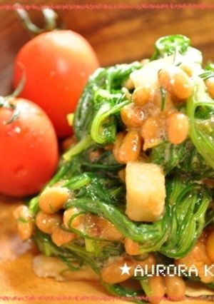おかひじきといか納豆の梅ポン和え-レシピのメイン写真