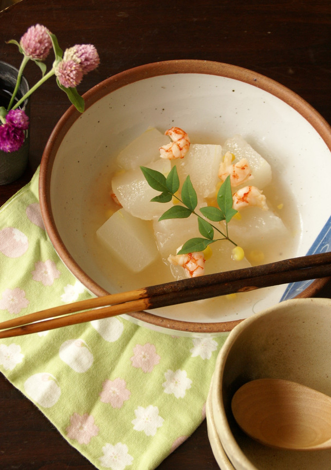 冬瓜とえびの簡単中華風煮物-レシピのメイン写真