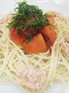 【『とまとキムチ』の冷製パスタ】の作り方-レシピのメイン写真